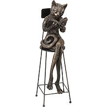 Статуэтка Кошка с книгой в кресле