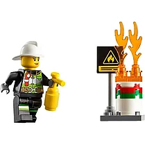 Конструктор Bela Cities 10828 Пожарный автомобиль с лестницей (аналог Lego City 60107) 225 деталей, фото 3