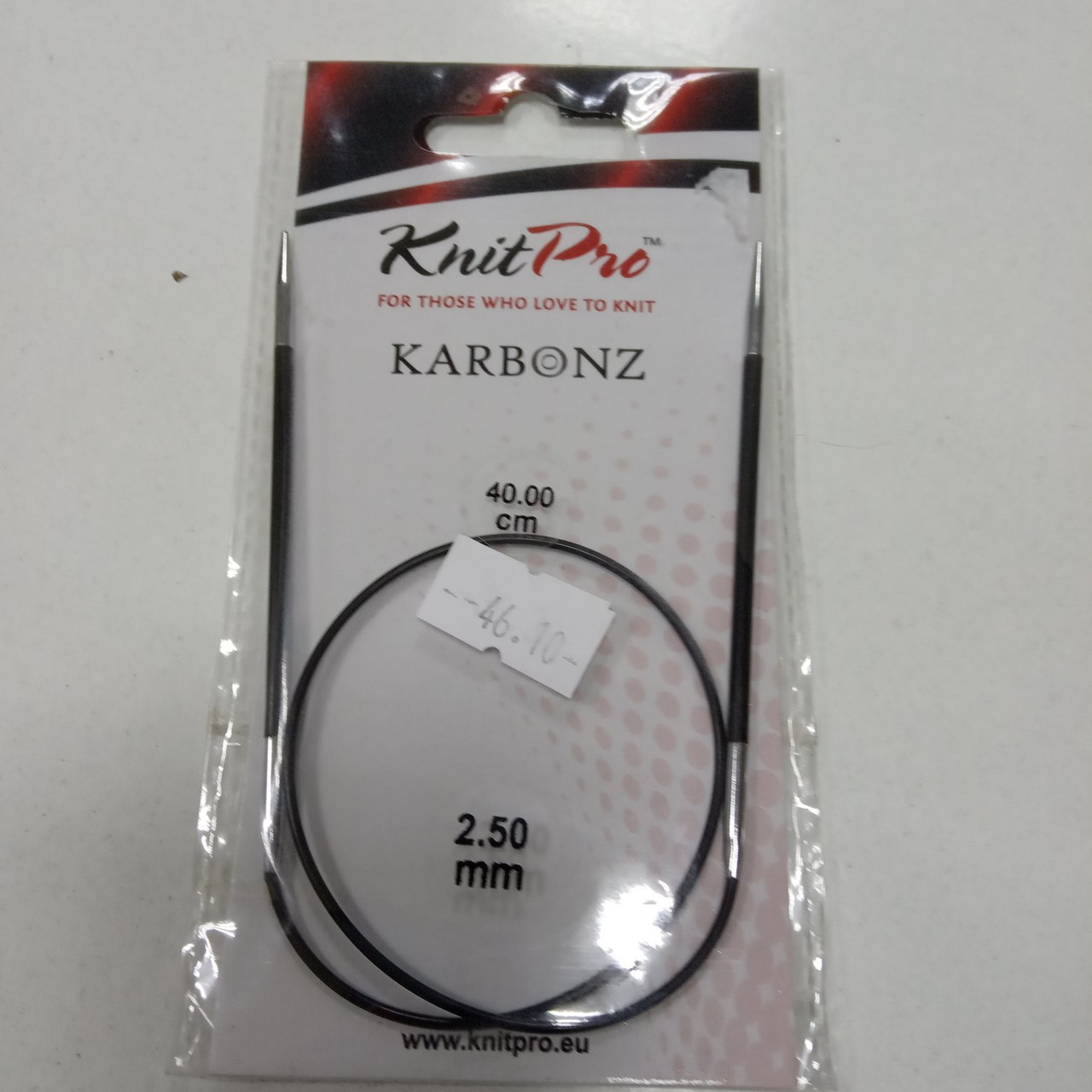 Спицы KnitPro , круговые 40см 2.50мм карбоновые гибкая леска - фото 1 - id-p175683368