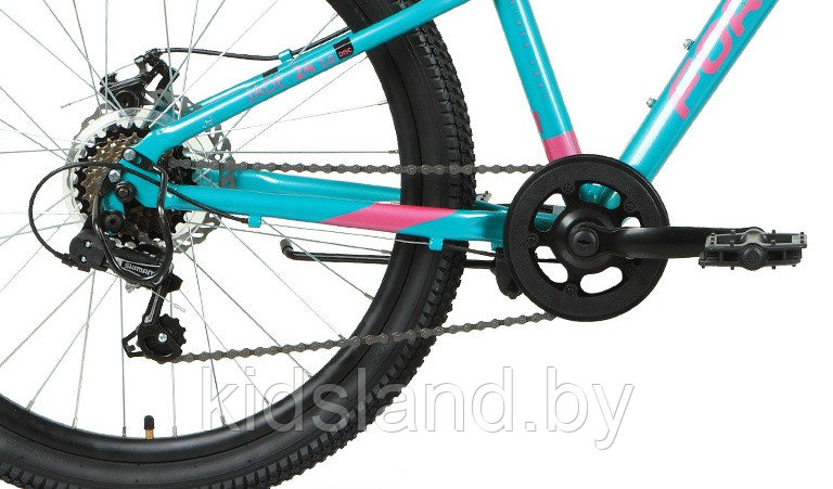 Велосипед Forward Jade 24 2.0 D" (бирюзовый/розовый) - фото 3 - id-p175694099
