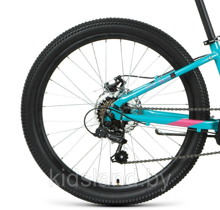 Велосипед Forward Jade 24 2.0 D" (бирюзовый/розовый) - фото 5 - id-p175694099