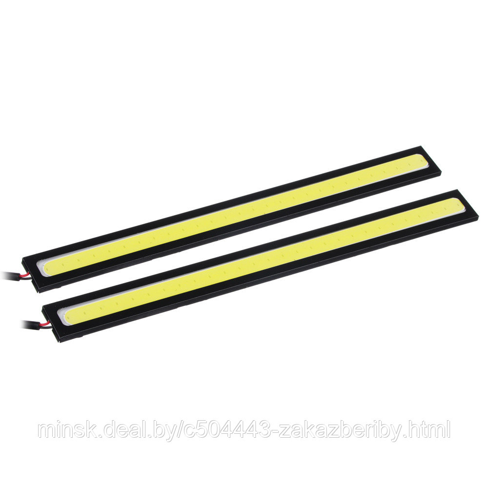 NEW GALAXY Дневные ходовые огни, LED 28шт, метал. корп., 170мм, 12V, белый, 2шт.