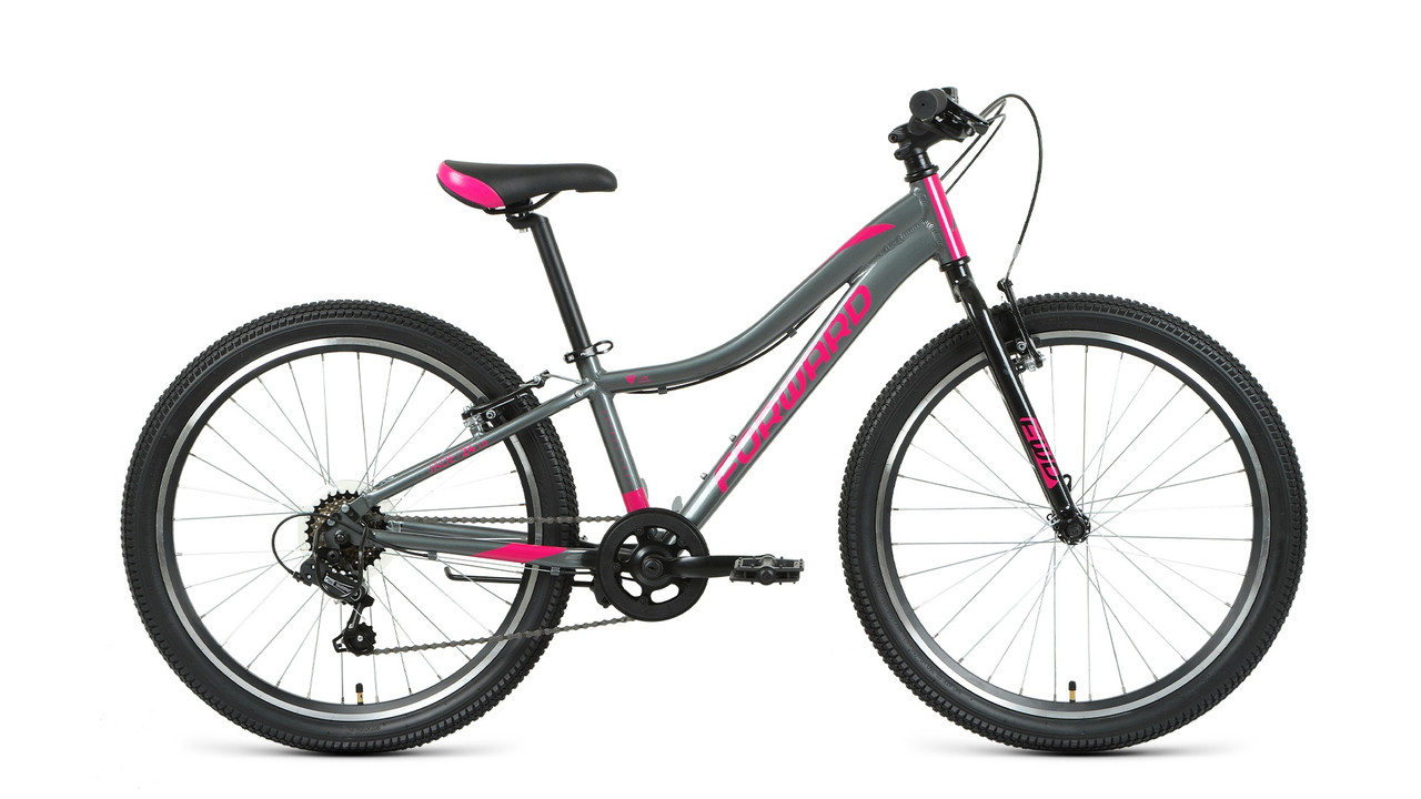 Велосипед Forward Jade 24 1.0"  (серый/розовый)