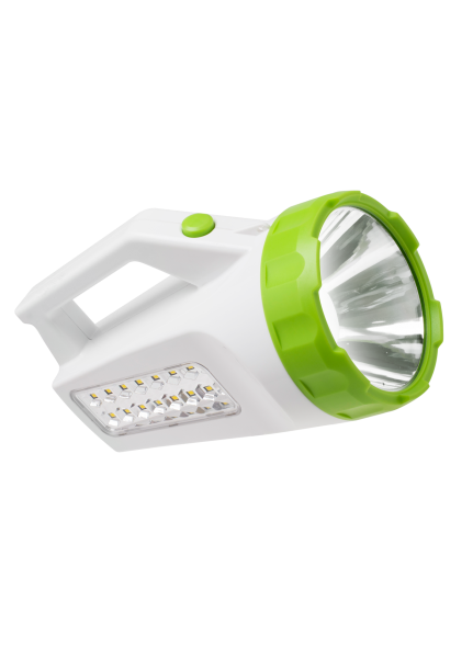 Фонарь-прожектор светодиодный аккумуляторный с боковым светильником КОСМОС KOC ACCU678EX