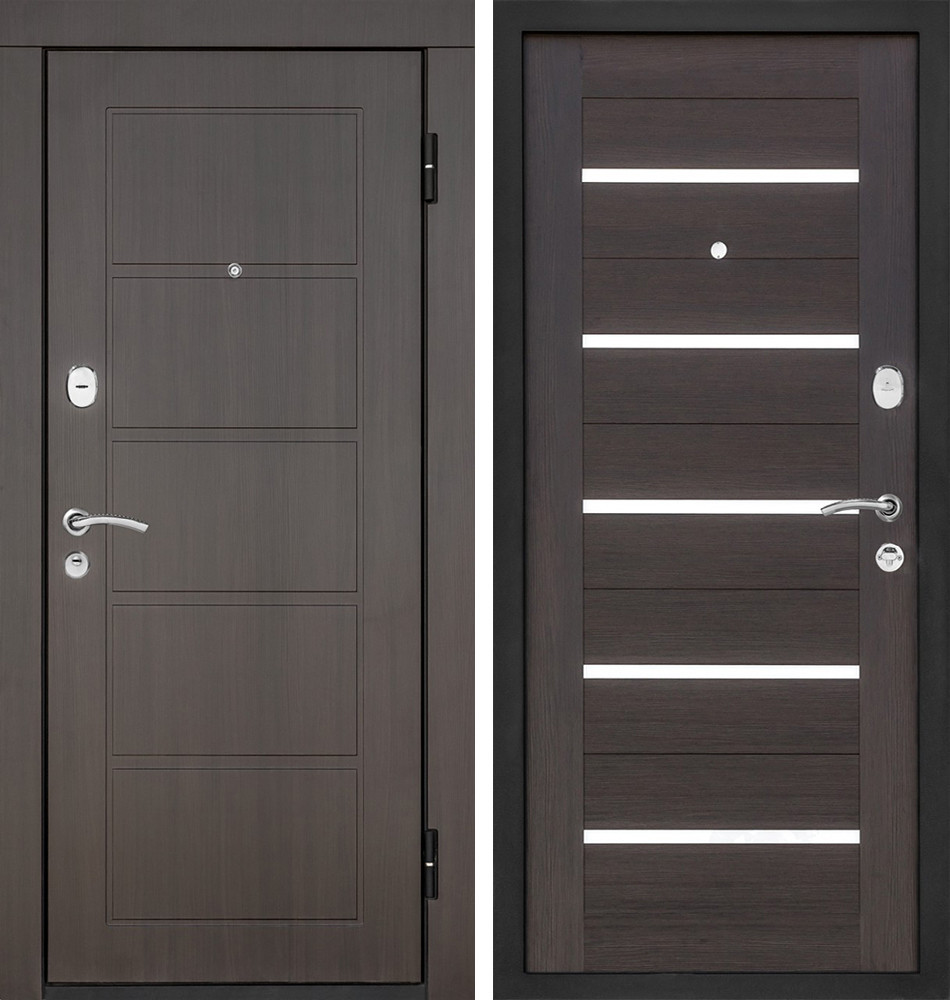 МагнаБел-07 (Орех Темный) | Входная металлическая дверь