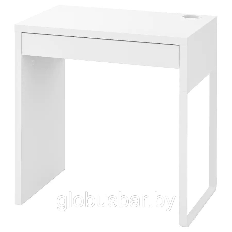 МИККЕ Письменный стол, белый, 73x50 см