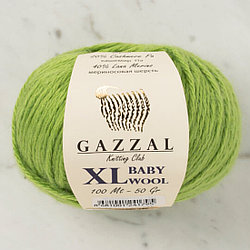 Пряжа Gazzal Baby Wool XL цвет 838XL липа