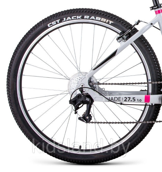 Велосипед Forward Jade 27,5 1.0" (серый/розовый) - фото 6 - id-p175713849