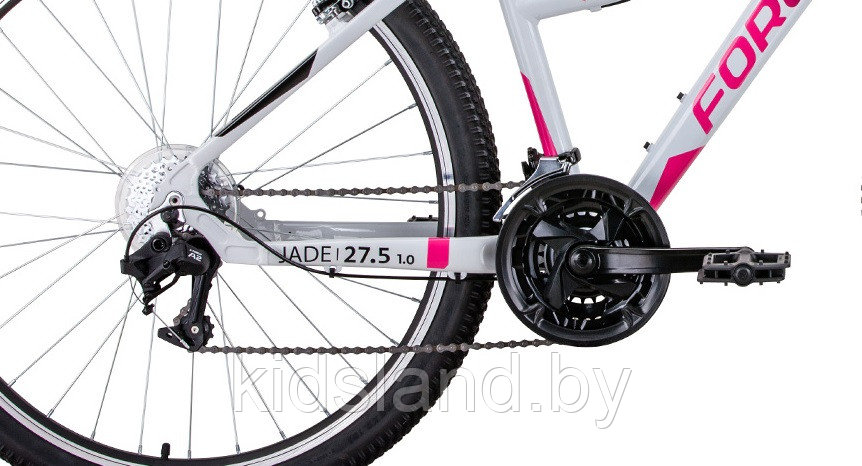 Велосипед Forward Jade 27,5 1.0" (серый/розовый) - фото 5 - id-p175713849