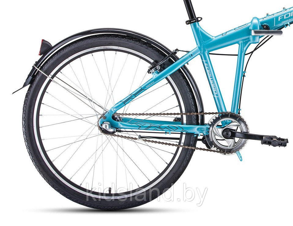 Велосипед Forward Tracer 26 3.0" (бирюзовый/белый) - фото 5 - id-p118021660