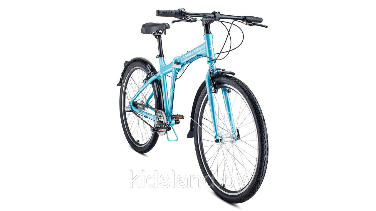 Велосипед Forward Tracer 26 3.0" (бирюзовый/белый) - фото 2 - id-p118021660