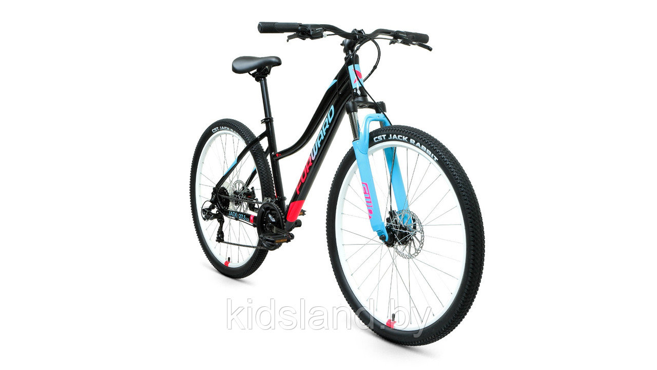 Велосипед Forward Jade 27,5 2.0 D" (черный/розовый) - фото 3 - id-p175716040