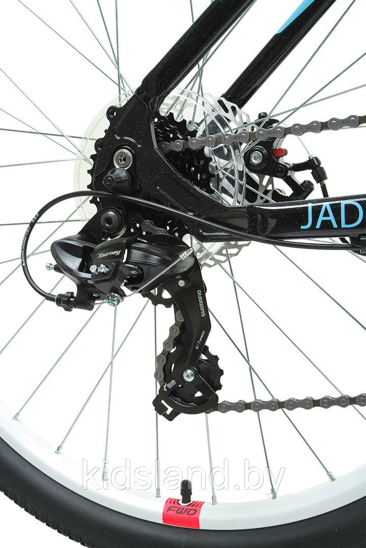 Велосипед Forward Jade 27,5 2.0 D" (черный/розовый) - фото 7 - id-p175716040