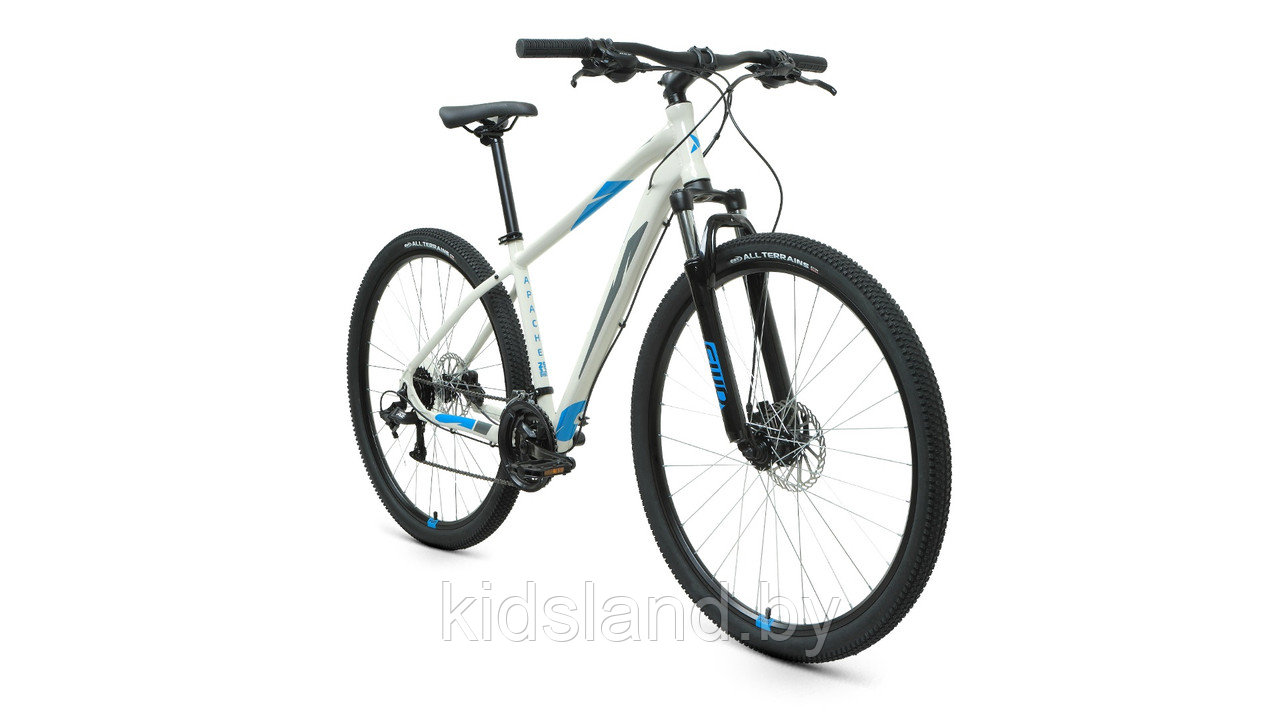 Велосипед Forward Apache 29 3.2 D" (серый/синий) - фото 2 - id-p150533168