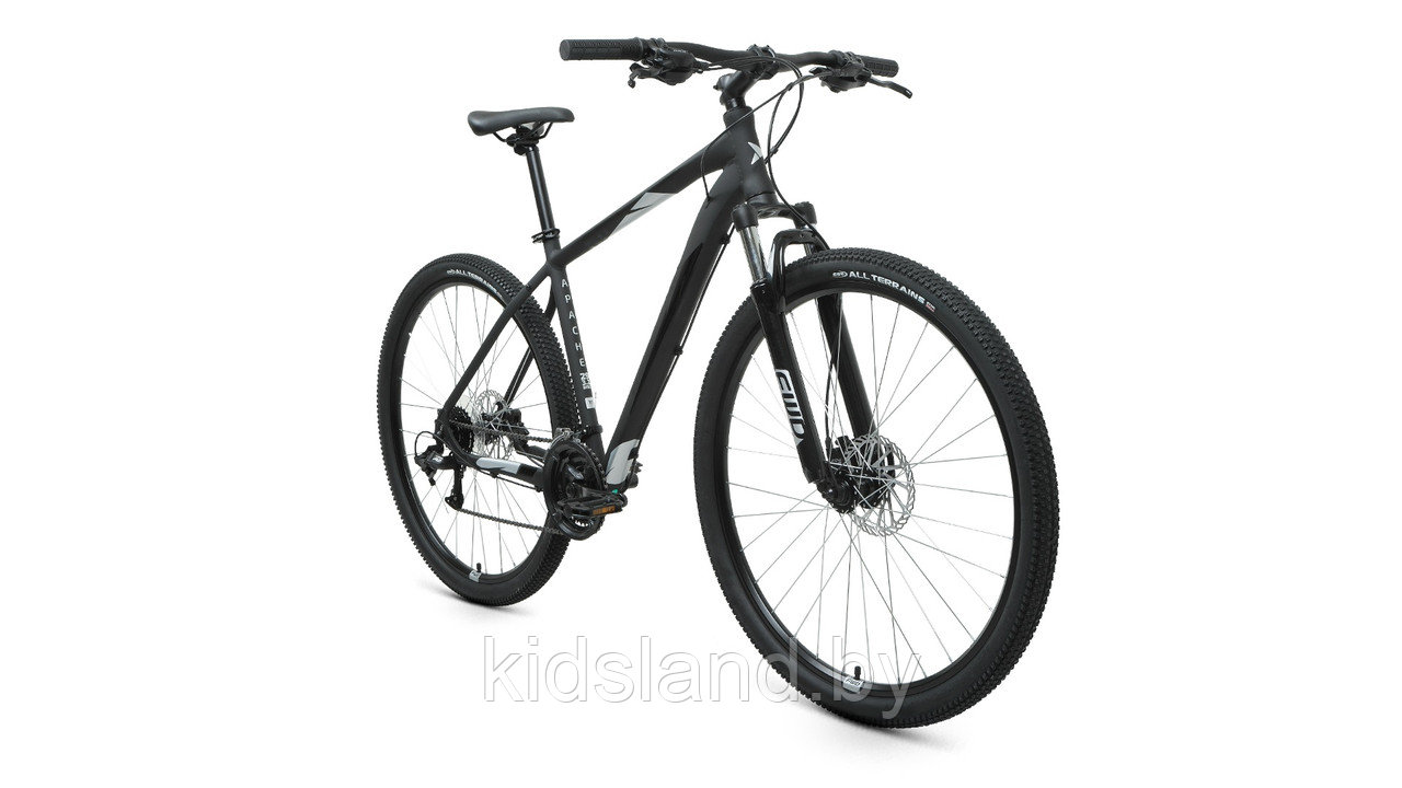 Велосипед Forward Apache 29 3.2 D" (черный матовый/серебристый) - фото 2 - id-p175716277