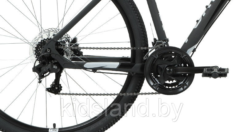 Велосипед Forward Apache 29 3.2 D" (черный матовый/серебристый) - фото 7 - id-p175716277
