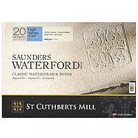 Блок для акварели Saunders Waterford cold press, High White 300 g/m² 310x230mm (20 листов)