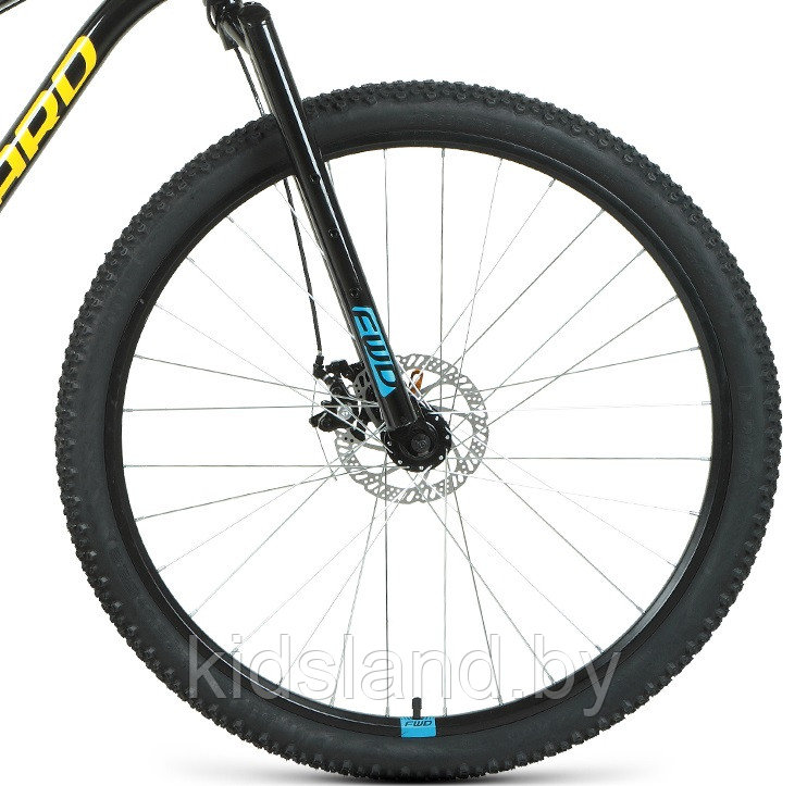 Велосипед Forward Sporting 29 X" (черный/золотой) - фото 6 - id-p175721880