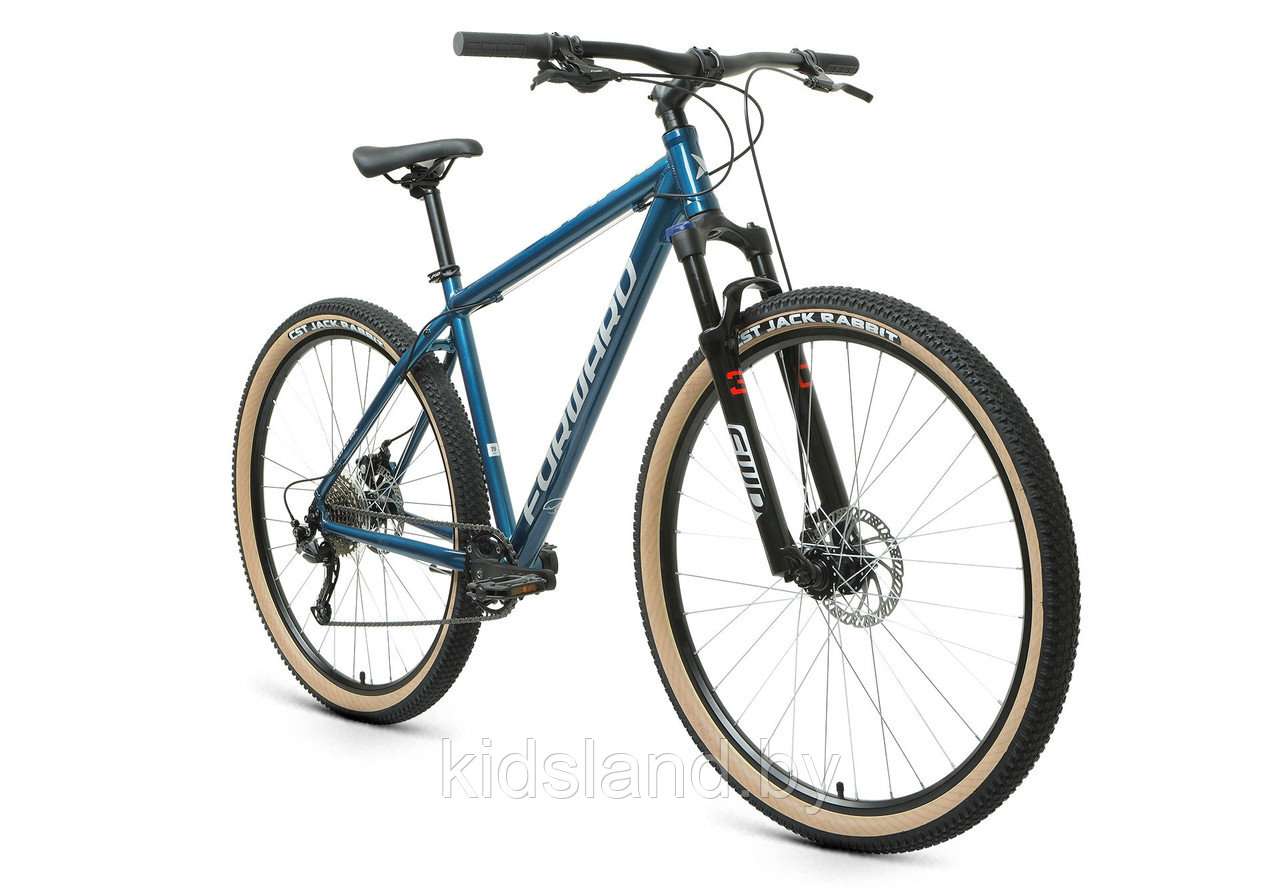 Велосипед Forward Buran 29 2.0" Disc (синий/серебристый) - фото 2 - id-p175737230
