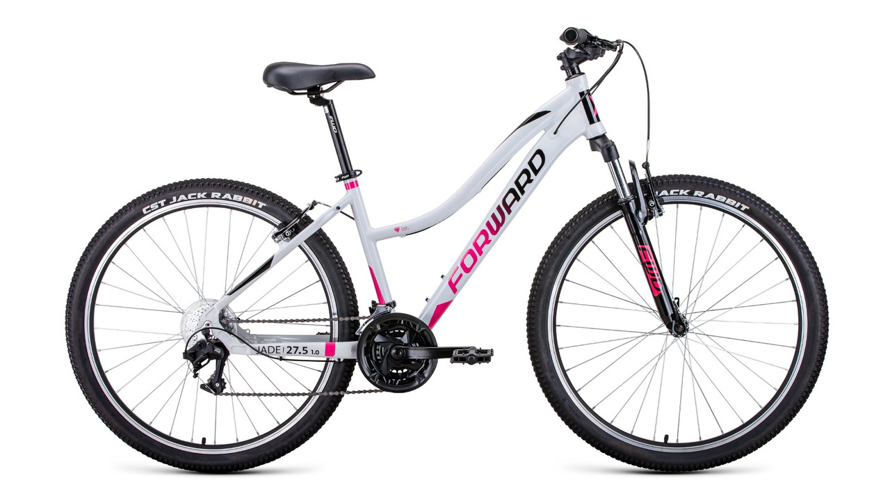 Велосипед Forward Jade 27,5 1.0"  (серый/розовый), фото 1