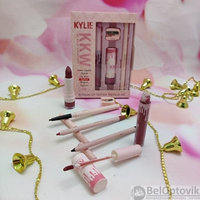 Набор косметики для макияжа KYLIE (Кайли) KKW 6 in1 с точилкой DAZZLE