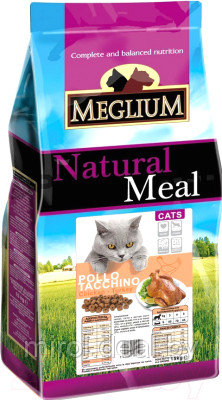 Корм для кошек Meglium Cat Chicken & Turkey / MGS0315 - фото 1 - id-p175751627