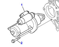 СТАРТЕР экскаватора-погрузчика KOMATSU WB93/97R/S - 5