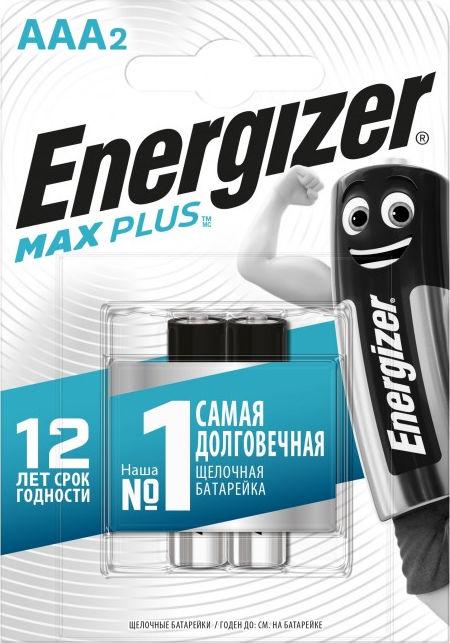 Батарейка ENERGIZER Max Plus AAA E92 BP2 2 штуки (с НДС)