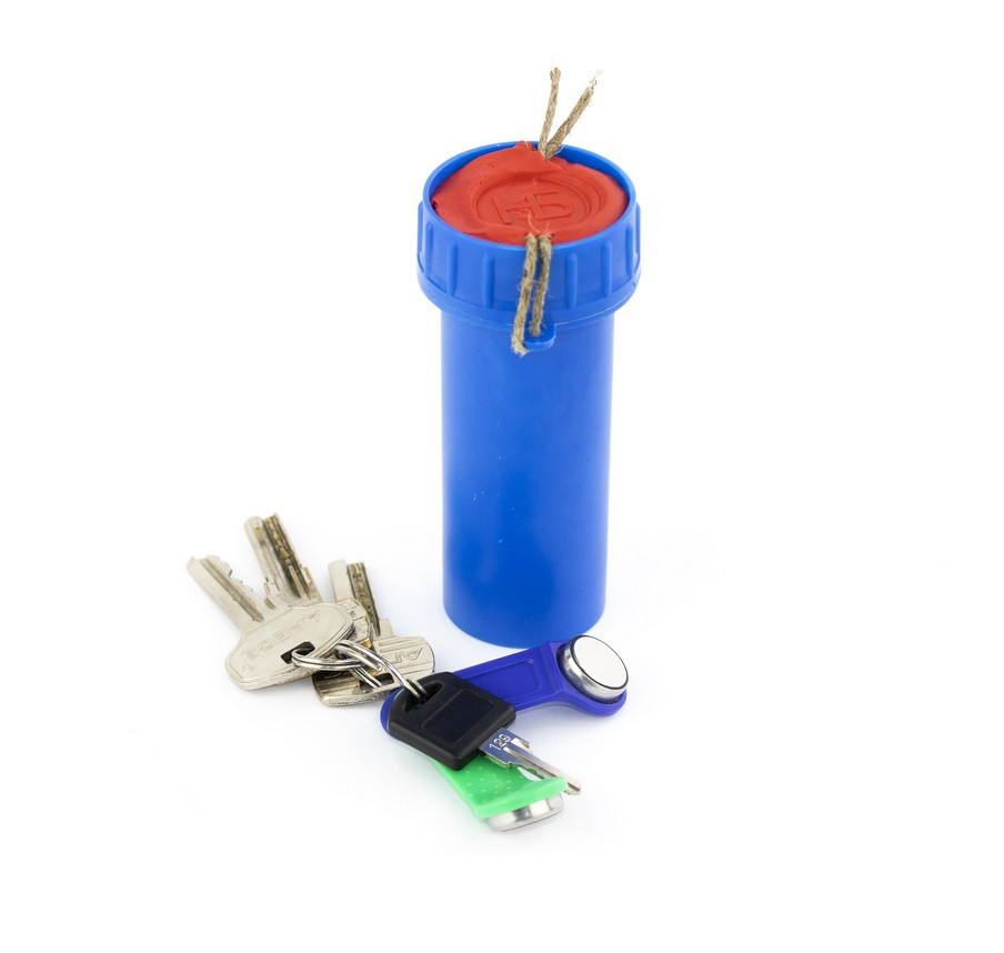 Тубус для ключей пластиковый 100х40мм (синий) - фото 1 - id-p175797338