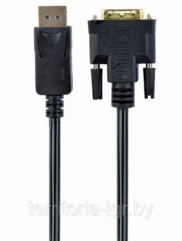 Кабель DisplayPort вилка - DVI вилка CC-DPM-DVIM-1.8M Cablexpert - фото 1 - id-p175797328
