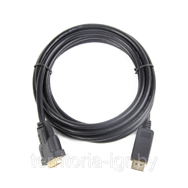 Кабель DisplayPort вилка - DVI вилка CC-DPM-DVIM-1.8M Cablexpert - фото 2 - id-p175797328