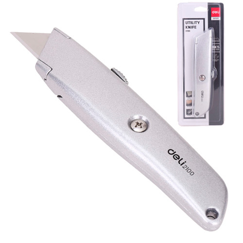 Нож канцелярский DELI 26мм усиленный (Цена с НДС) - фото 1 - id-p175797430