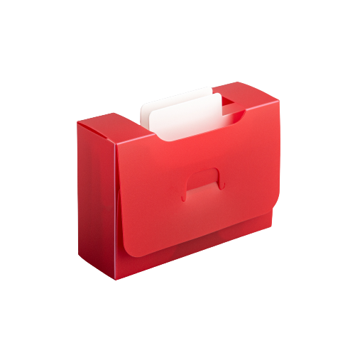 Картотека UniqCardFile Standart 30 mm (красные)