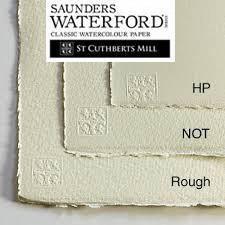 Бумага для акварели Saunders Waterford Rough White (4 необраб края) 300 g/m² 560x760 mm