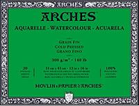 ARCHES® Склейка для акварели CP среднее зерно белый натуральный 300 гр 31 x 41 см 20 листов