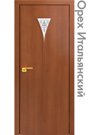Межкомнатная дверь "СТАНДАРТ" 04 (Цвет - Дуб Белёный; Орех Миланский; Орех Итальянский; Венге) - фото 7 - id-p175709467
