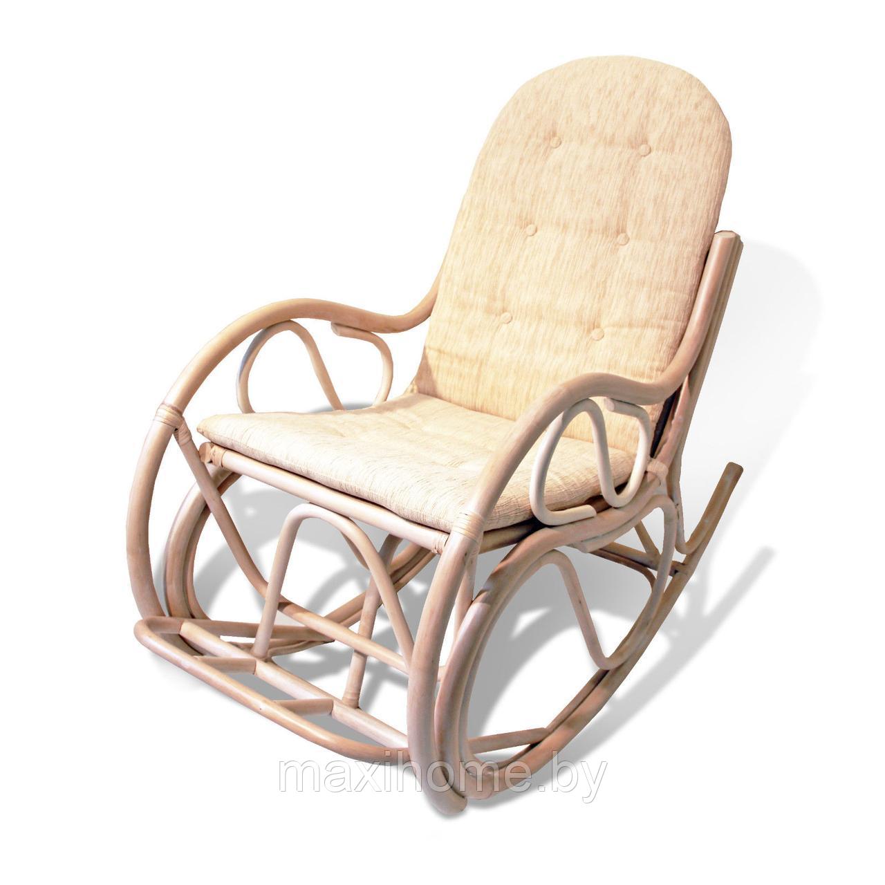 Кресло-качалка из ротанга VIENNA 05/04 с подушкой - фото 1 - id-p95353038