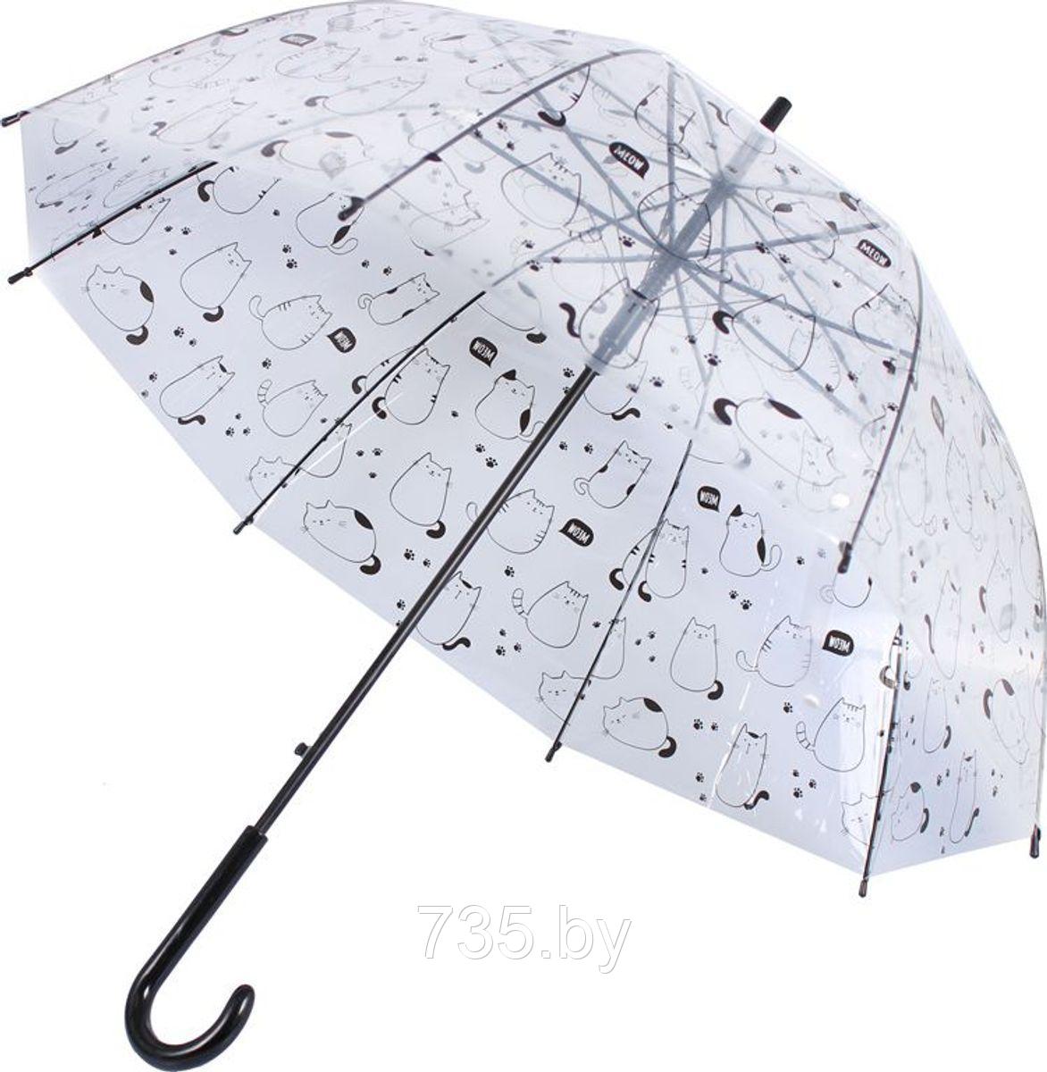 Зонт прозрачный «КОТЫ» - фото 1 - id-p175811692