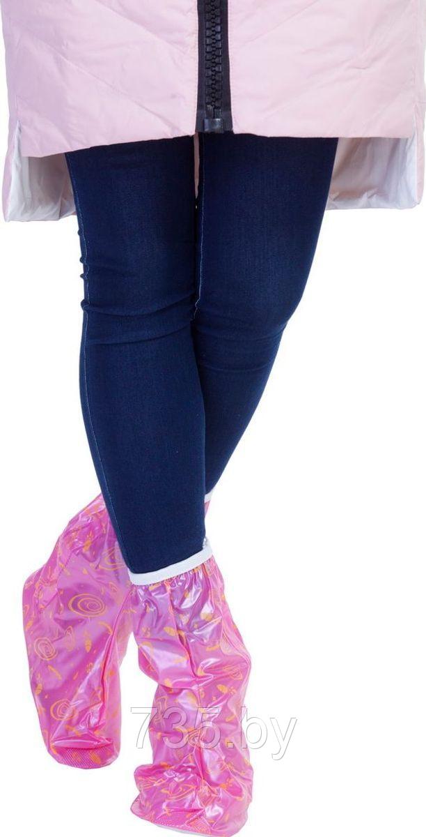 Чехлы грязезащитные для женской обуви - сапожки, размер L, цвет розовый - фото 9 - id-p175811051