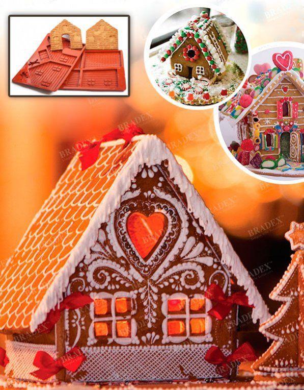 Форма силиконовая для выпечки «ПРЯНИЧНЫЙ
ДОМИК»