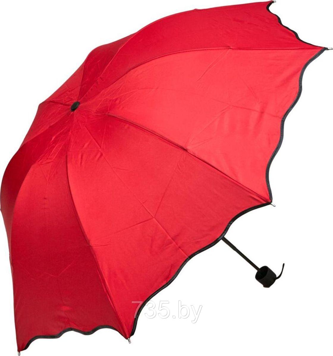 Зонт с проявляющимся рисунком, красный - фото 1 - id-p175811059