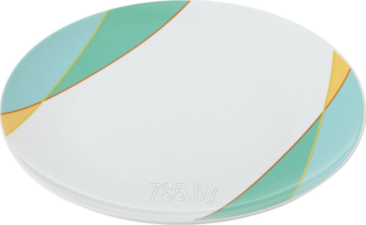 Тарелка десертная d20.3см, Parallels, фарфор, разноцветный