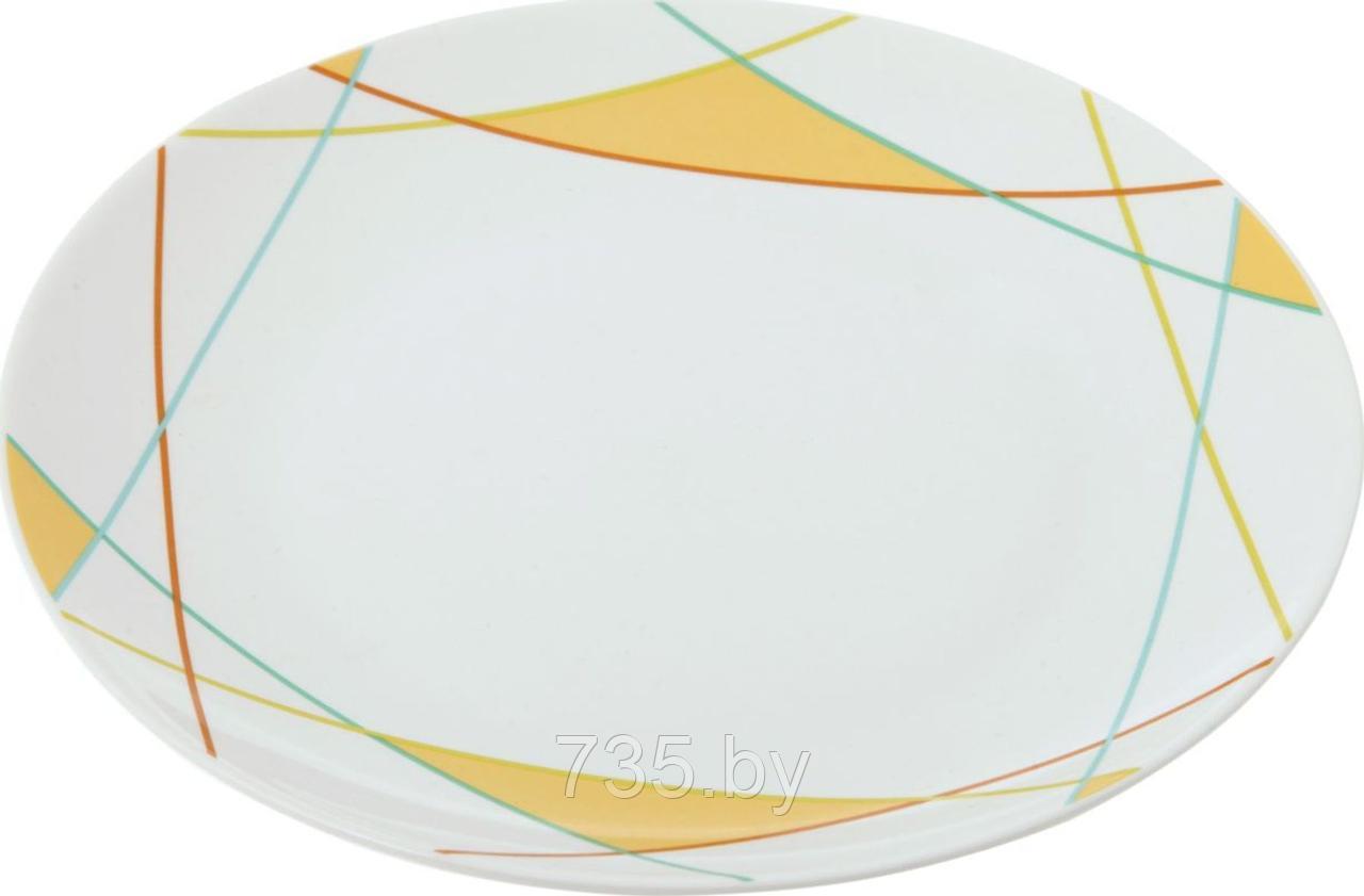 Тарелка обеденная d24см, Lateen, фарфор, разноцветный - фото 1 - id-p175811991