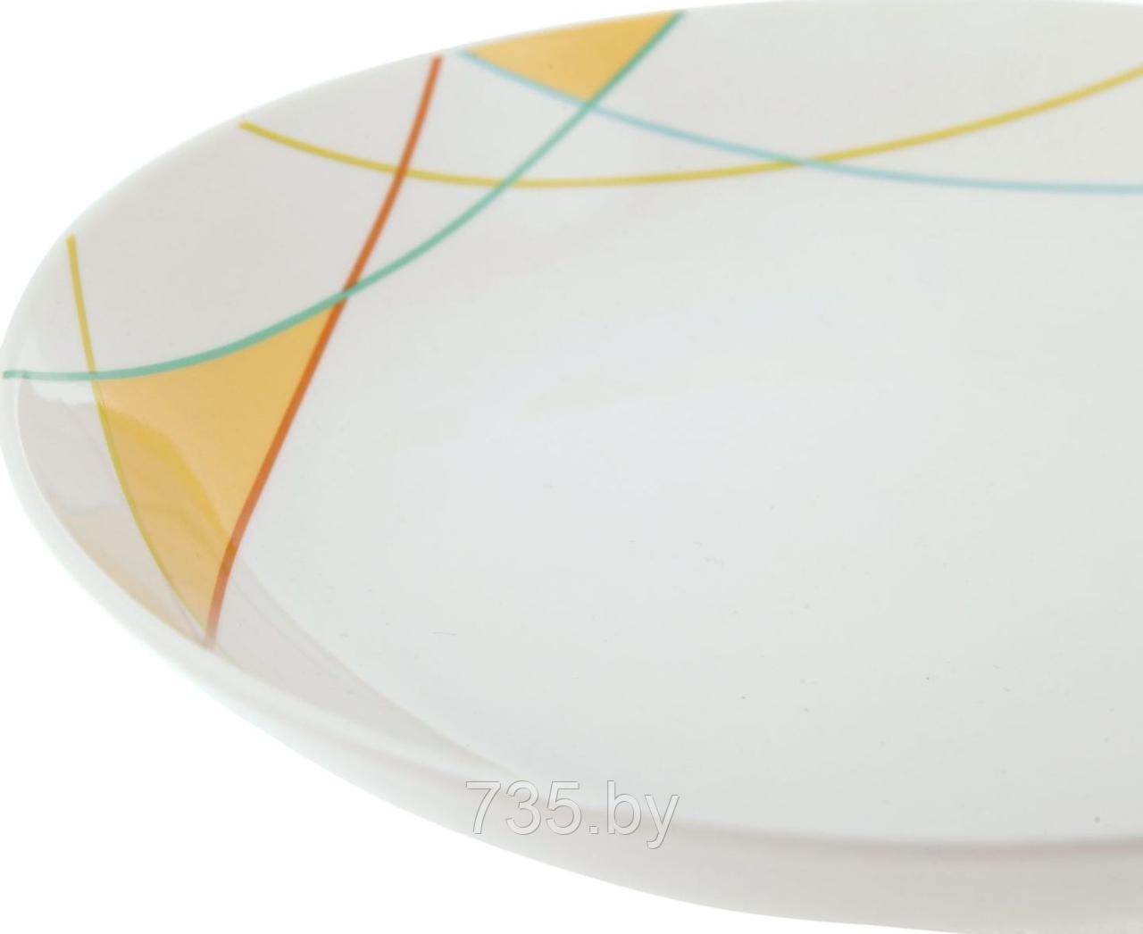 Тарелка суповая d20см, Lateen, фарфор, разноцветный - фото 2 - id-p175811993