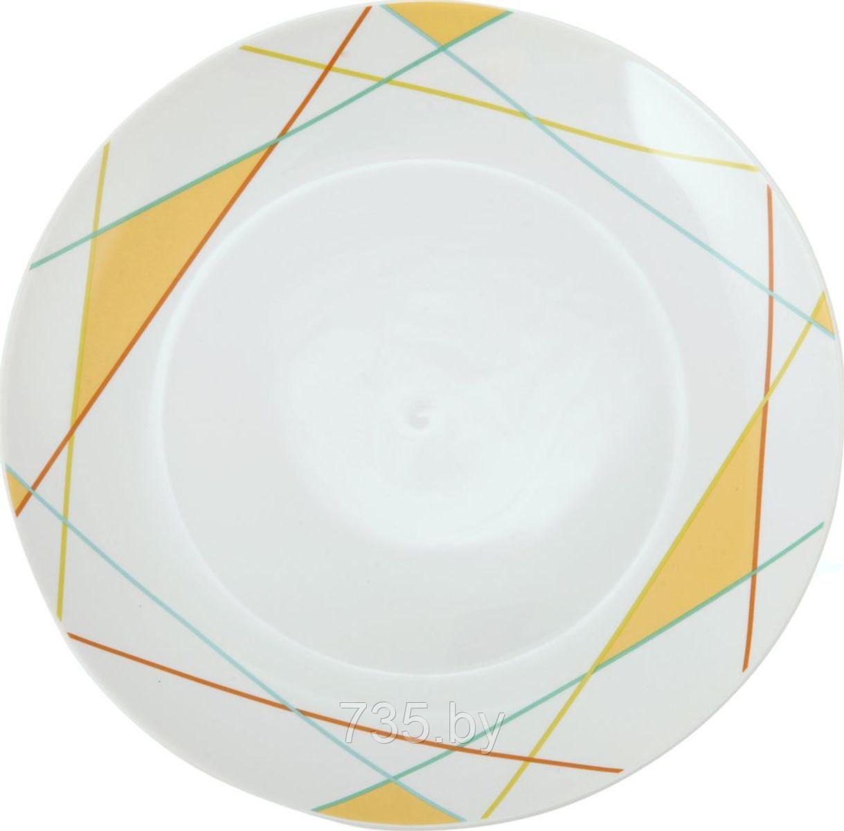 Тарелка суповая d20см, Lateen, фарфор, разноцветный - фото 3 - id-p175811993