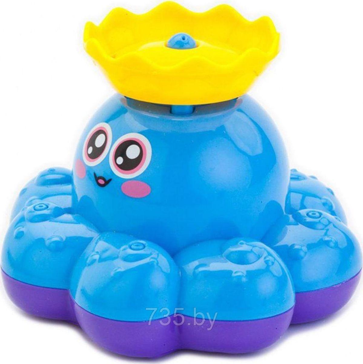 Игрушка детская для ванны «ФОНТАН-ОСЬМИНОЖКА» голубой - фото 2 - id-p175811238