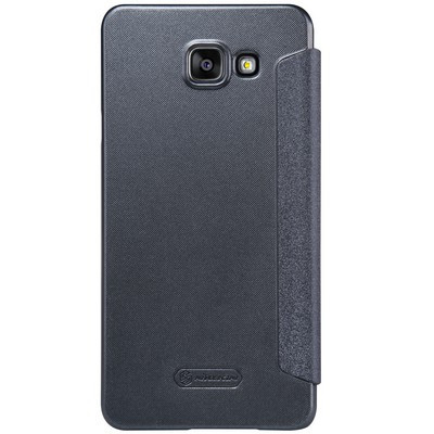 Полиуретановый чехол Nillkin Sparkle Leather Case Black для Samsung A710F Galaxy A7 (2016) - фото 2 - id-p175815697
