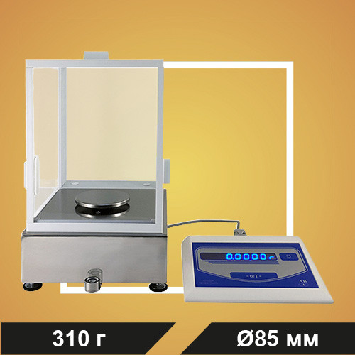 Весы лабораторные АВ310М-01А (витрина второго типа - белая)