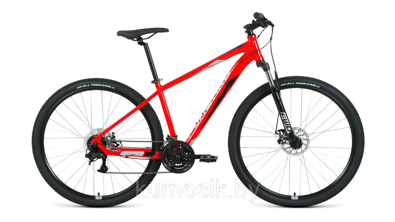 Велосипед Forward Apache 29 2.2 S disk 2021 красно-черный