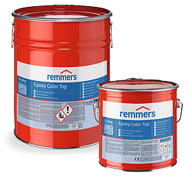 Remmers Epoxy Color Top (30 кг), RAL 7001 - эпоксидное покрытие пола для паркингов, системы OS 8, OS 11a